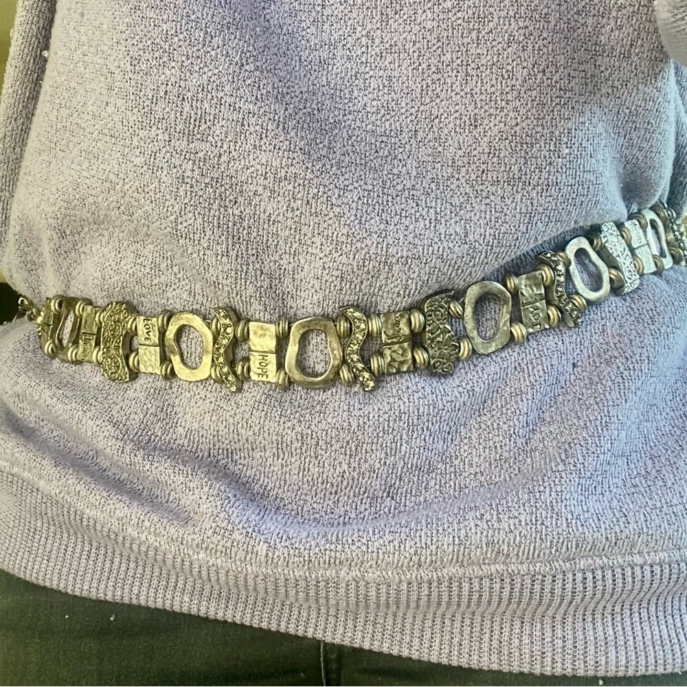Silver Chain Link Women's Belt, One Size